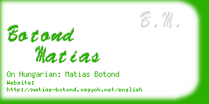 botond matias business card